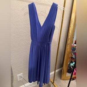 Elegant Blue Sleeveless Dress